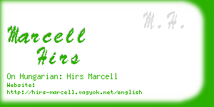 marcell hirs business card